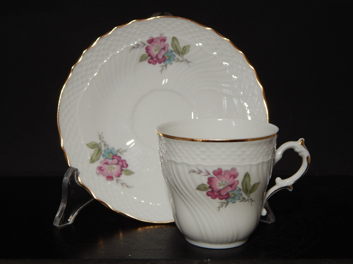 PREZIOSO RICHARD GINORI SERVIZIO CAFFE' PORCELLANA MODELLO VECCHIO GINORI FIORI