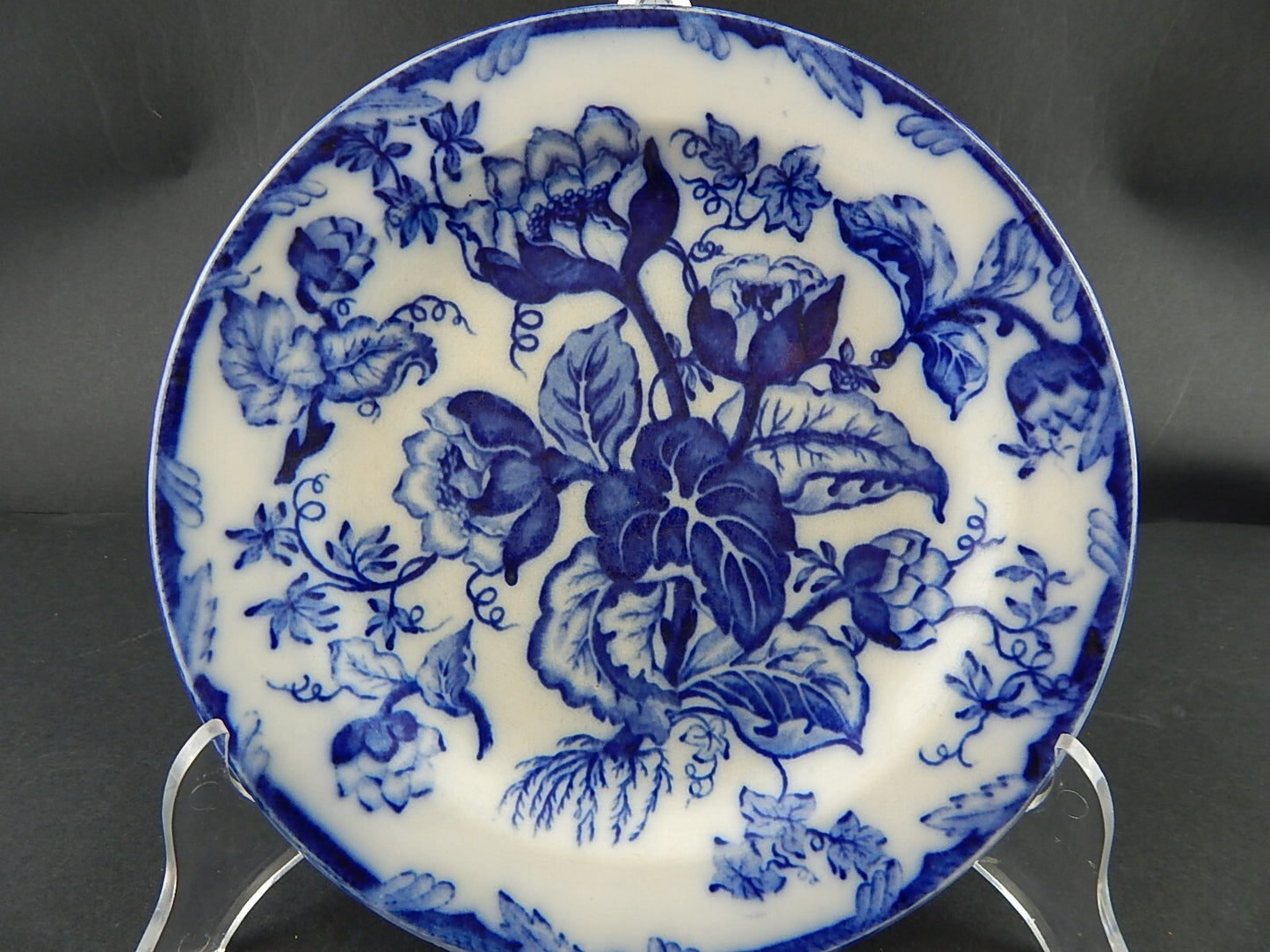 ANTICO PIATTO NINFEE CERAMICA RICHARD MILANO FINE 800 FLOW BLUE WATER NYMPH A777