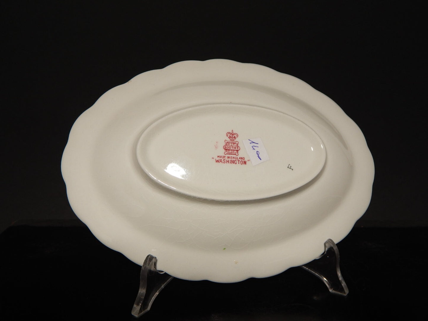 ANTICA RAVIERA VASSOIO PIATTO OVALE BOOTHS WASHINGTON SEMI-PORCELLANA INGLESE