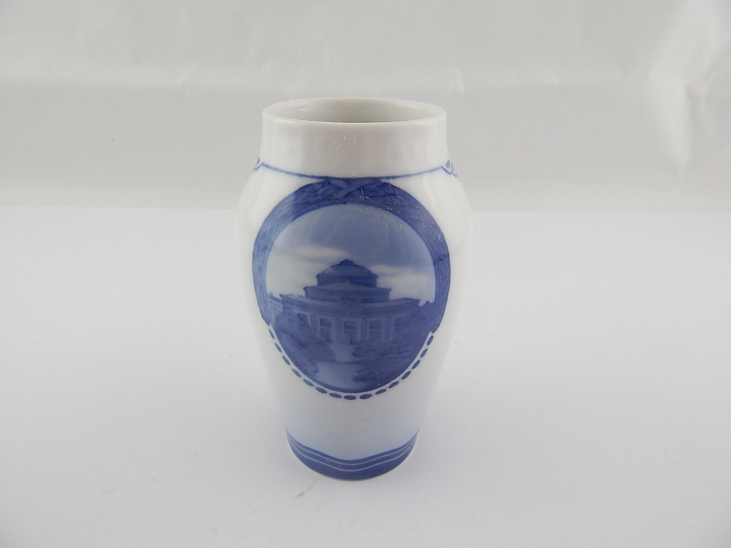 ROYAL COPENHAGEN PORCELLANA VASO ANTICO ART NOUVEAU INIZIO 1900 COMMEMORATIVO