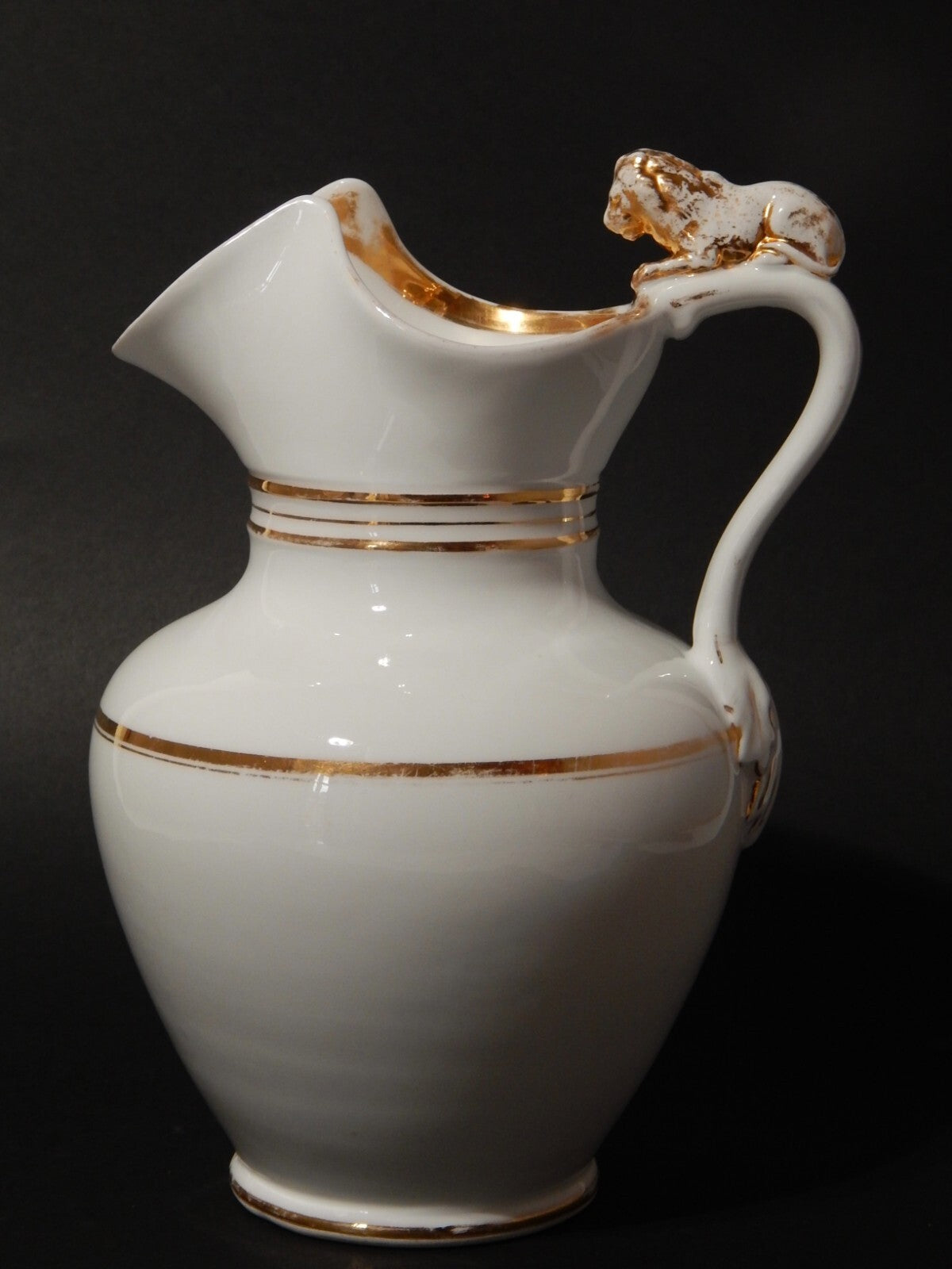 ANTICA PREZIOSA BROCCA CON COPERCHIO CIOCCOLATIERA PORCELLANA CARL TIELSCH 1800