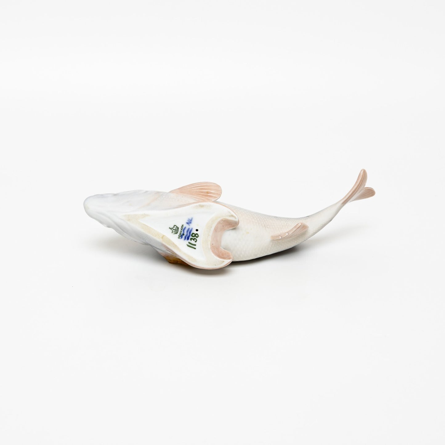 STATUINA PORCELLANA ROYAL COPENHAGEN BING&GRONDAHL "Pesce Persico" DIFETTO 9x19