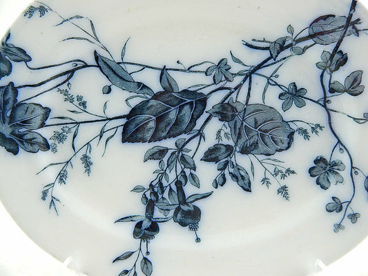 ANTICA AESTHETISM RAVIERA VASSOIO CERAMICA 1862 BROWN WESTHEAD MOORE & CO.