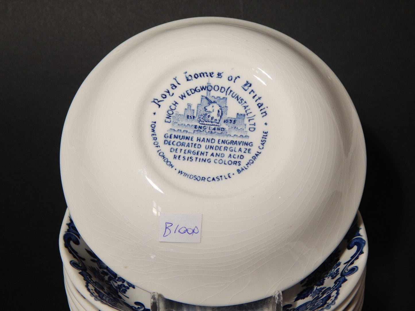 PORCELLANA VINTAGE SET 6 CIOTOLE WEDGWOOD ROYAL HOMES OF BRITAIN WINDSOR CASTLE