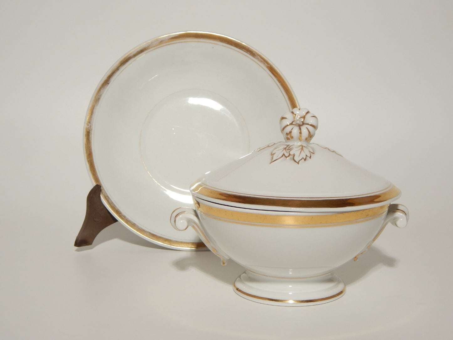 ANTICA ELEGANTE PREZIOSA TAZZA PUERPERA IMPERO PORCELLANA DI PARIGI PRIMO '800