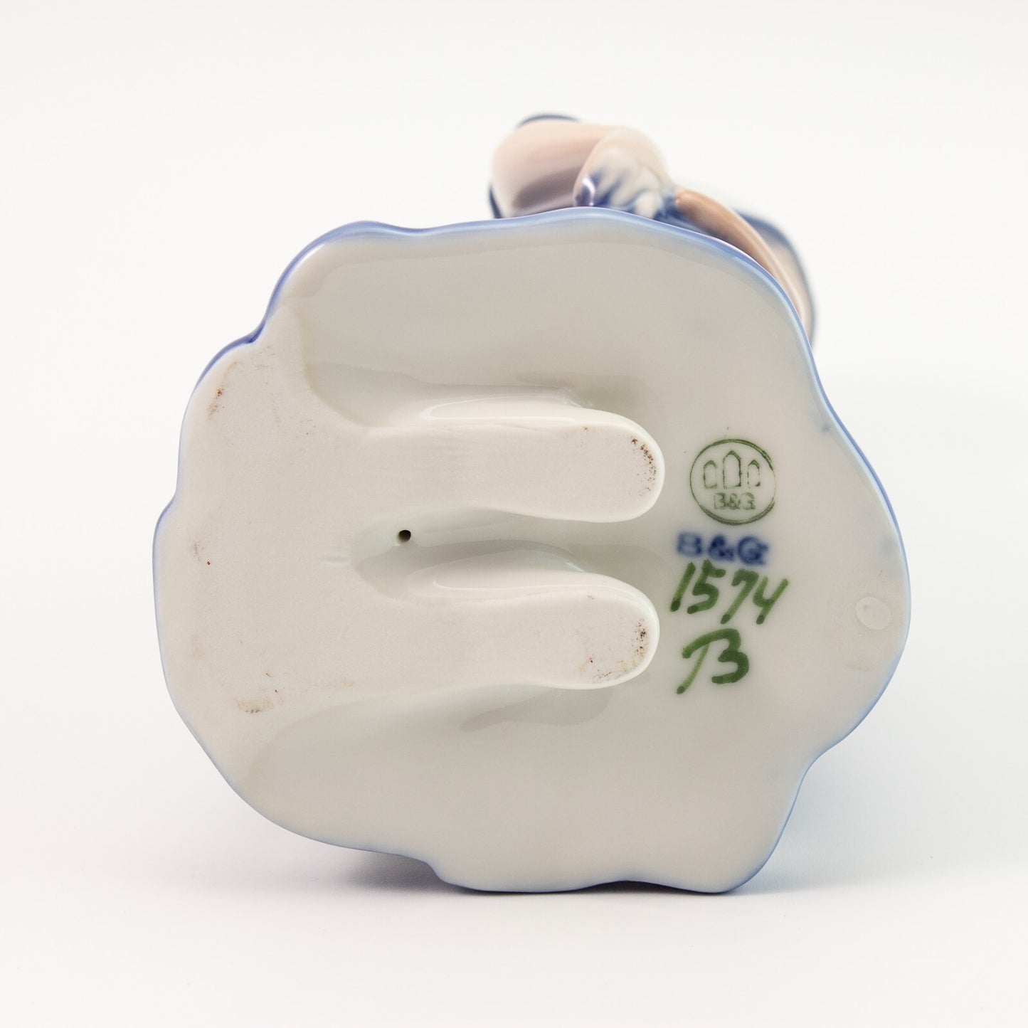 STATUINA PORCELLANA ROYAL COPENHAGEN BING&GRONDAHL "Else con Vestito Blu" CM 17