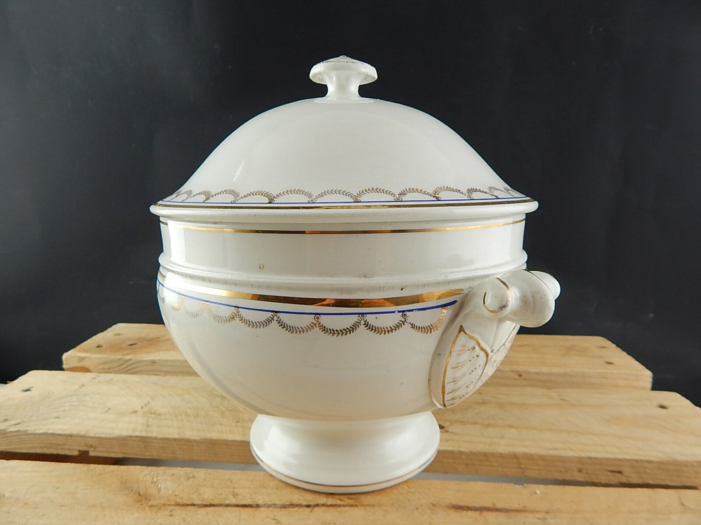 ANTICA AUTENTICA ZUPPIERA CENTROTAVOLA MODELLO IMPERO CERAMICA RICHARD MILANO