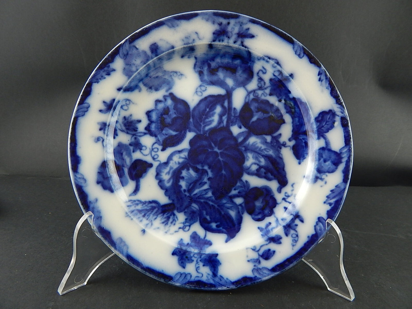 ANTICO PIATTO NINFEE CERAMICA RICHARD MILANO FINE 800 FLOW BLUE WATER NYMPH A779