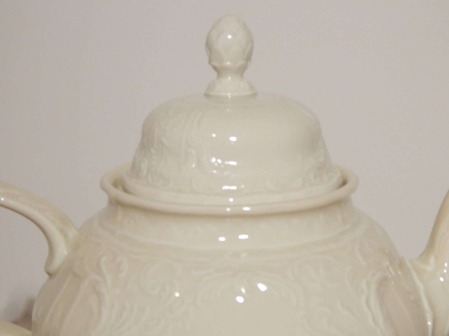 VINTAGE STILE ROCAILLE ELEGANTE GRANDE TEIERA SANS SOUCI PORCELLANA ROSENTHAL