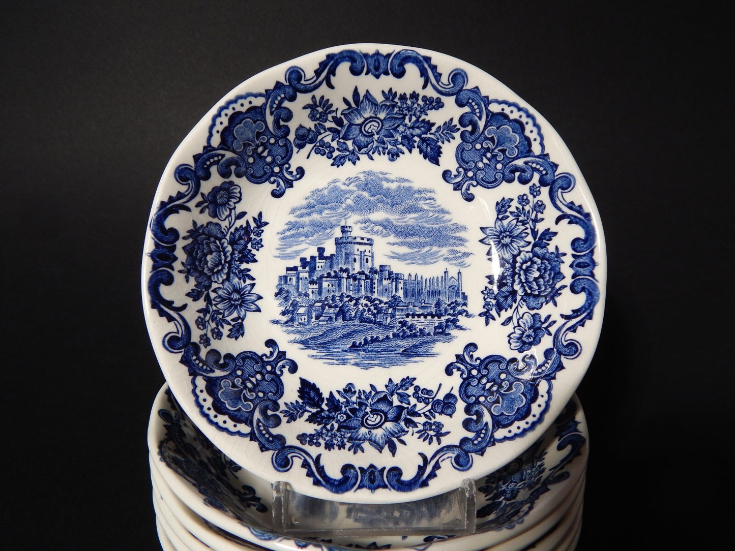 PORCELLANA VINTAGE SET 6 CIOTOLE WEDGWOOD ROYAL HOMES OF BRITAIN WINDSOR CASTLE