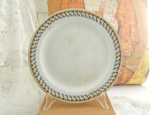 ANTICO ART NOUVEAU VASSOIO PIATTO PORTATA CERAMICA ITALIANA LAVENO GIRASOLI #