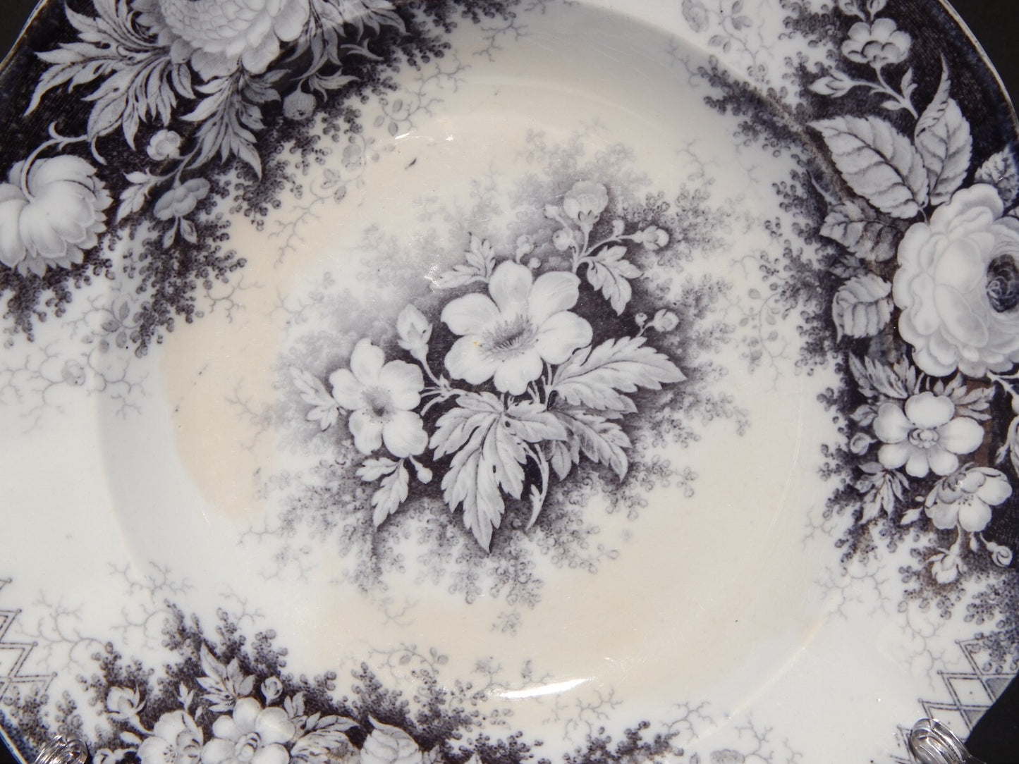 ANTICO GRANDE PIATTO FONDO CIOTOLA CERAMICA JARDINIERE VILLEROY & BOCH FINE 800