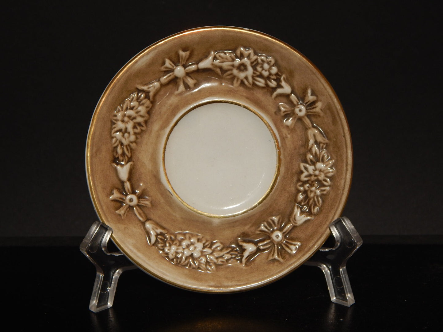 VINTAGE TAZZINA CAFFE' PORCELLANA MAS REGIO CAPODIMONTE