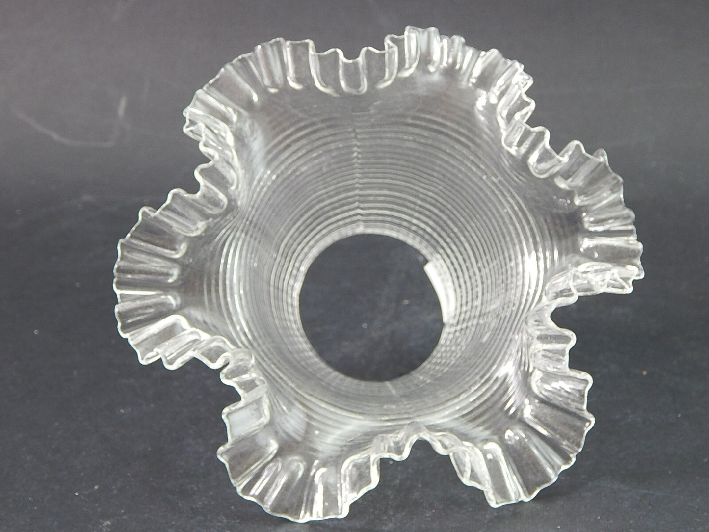 ANTICO EPOCA LIBERTY VETRO SOFFIATO TULIP PARALUME PER APPLIQUE O LAMPADA #2099