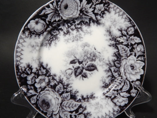 ANTICO RARO PIATTO CERAMICA DISEGNO JARDINIERE VILLEROY & BOCH FINE '800 B1145