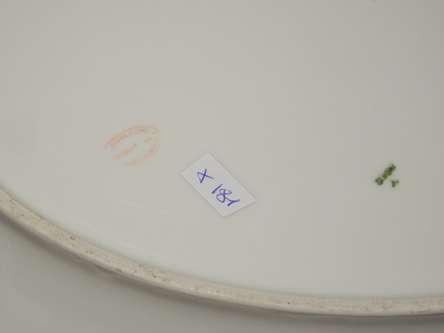 ANTICO PREZIOSO RARO VASSOIO PIATTO OVALE PORCELLANA GINORI LIBERTY