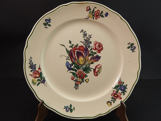 VINTAGE RARO PIATTO CERAMICA VECCHIA STRASBURGO VILLEROY&BOCH #1126