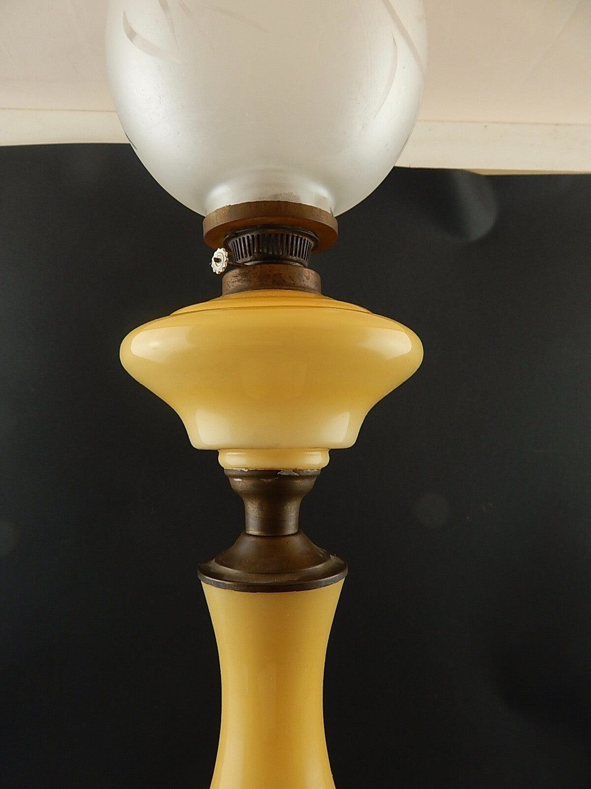 ANTICA COPPIA LAMPADE TAVOLO LUMI A PETROLIO STILE IMPERO NAPOLEONE GIUSEPPINA