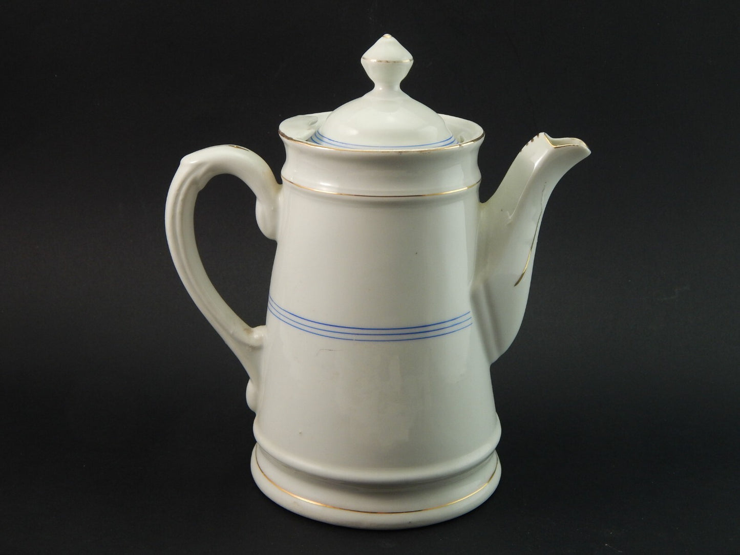 ANTICA GRANDE PREZIOSA TEIERA CAFFETTIERA VECCHIO PARIGI PORCELLANA FINE 1800