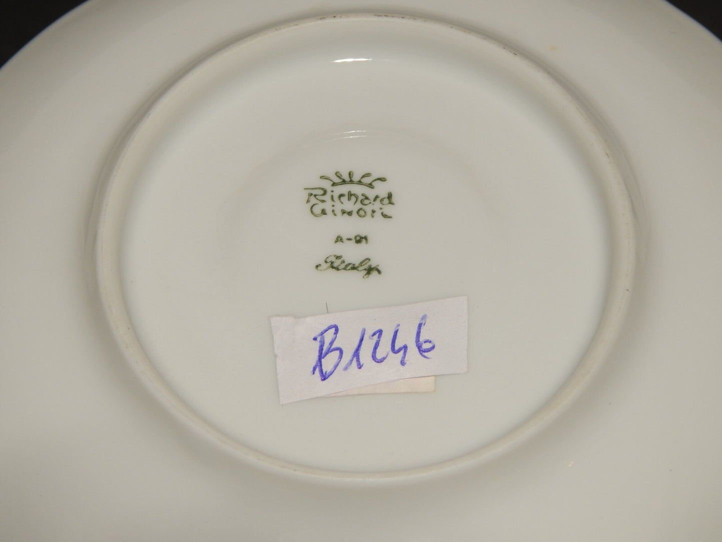 VINTAGE PREZIOSA RICHARD GINORI TAZZINA CAFFE' PORCELLANA BIANCA MODELLO MARENGO