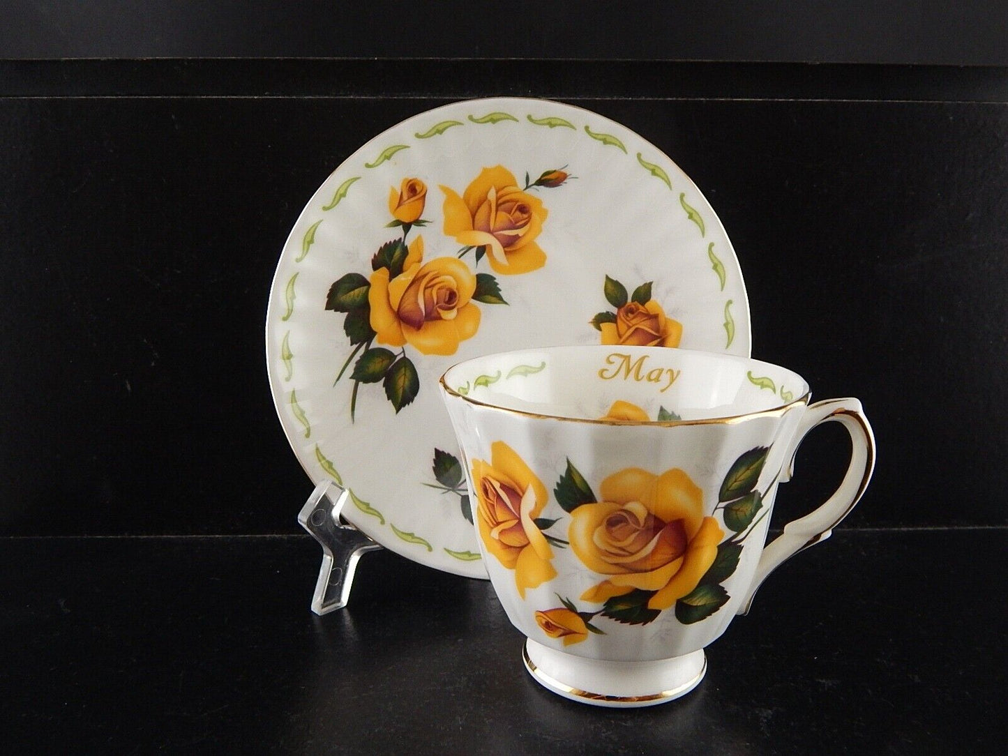 ROYAL GARDEN PORCELLANA FLOWERS OF THE MONTH COLLECTION MAI MAGGIO TAZZA TÈ