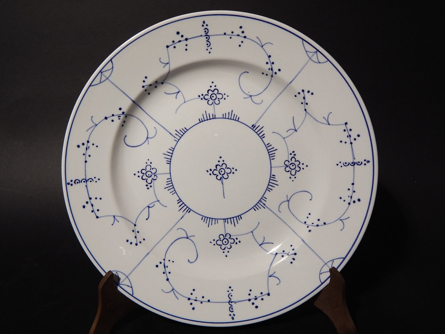 ANTICO FINE '800 PIATTO PIANO PORCELLANA VILLEROY&BOCH DRESDEN SAXONY