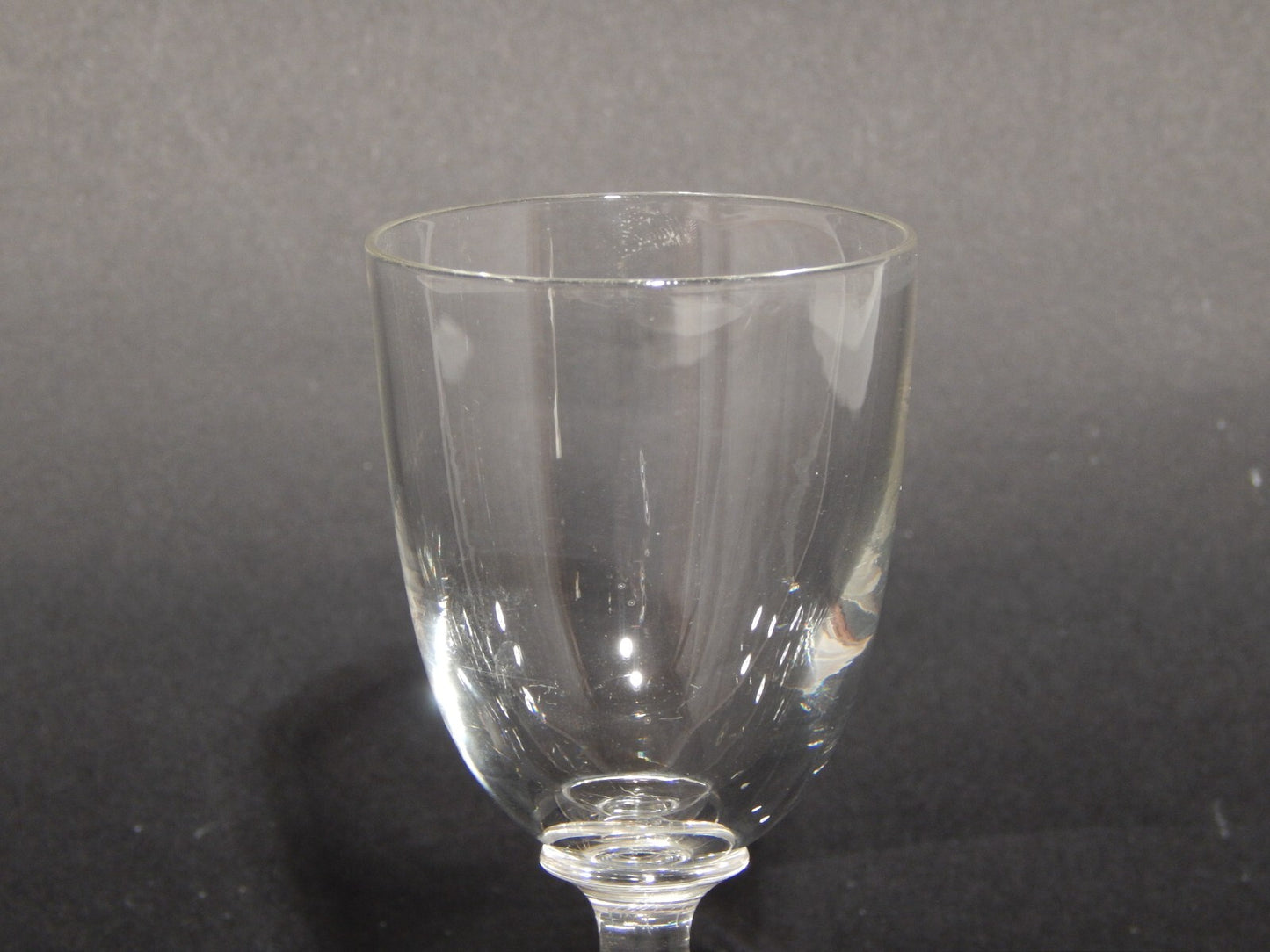 ANTICO ELEGANTE RARO ART DECO SERVIZIO 5 CALICI CRISTALLO MOLATO DA PORTO