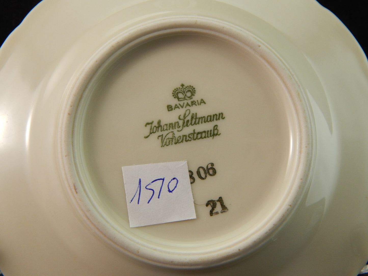 ROCAILLE TAZZINA CAFFE' PORCELLANA VOHENSTRAUSS BAVARIA JOHANN SELTMANN