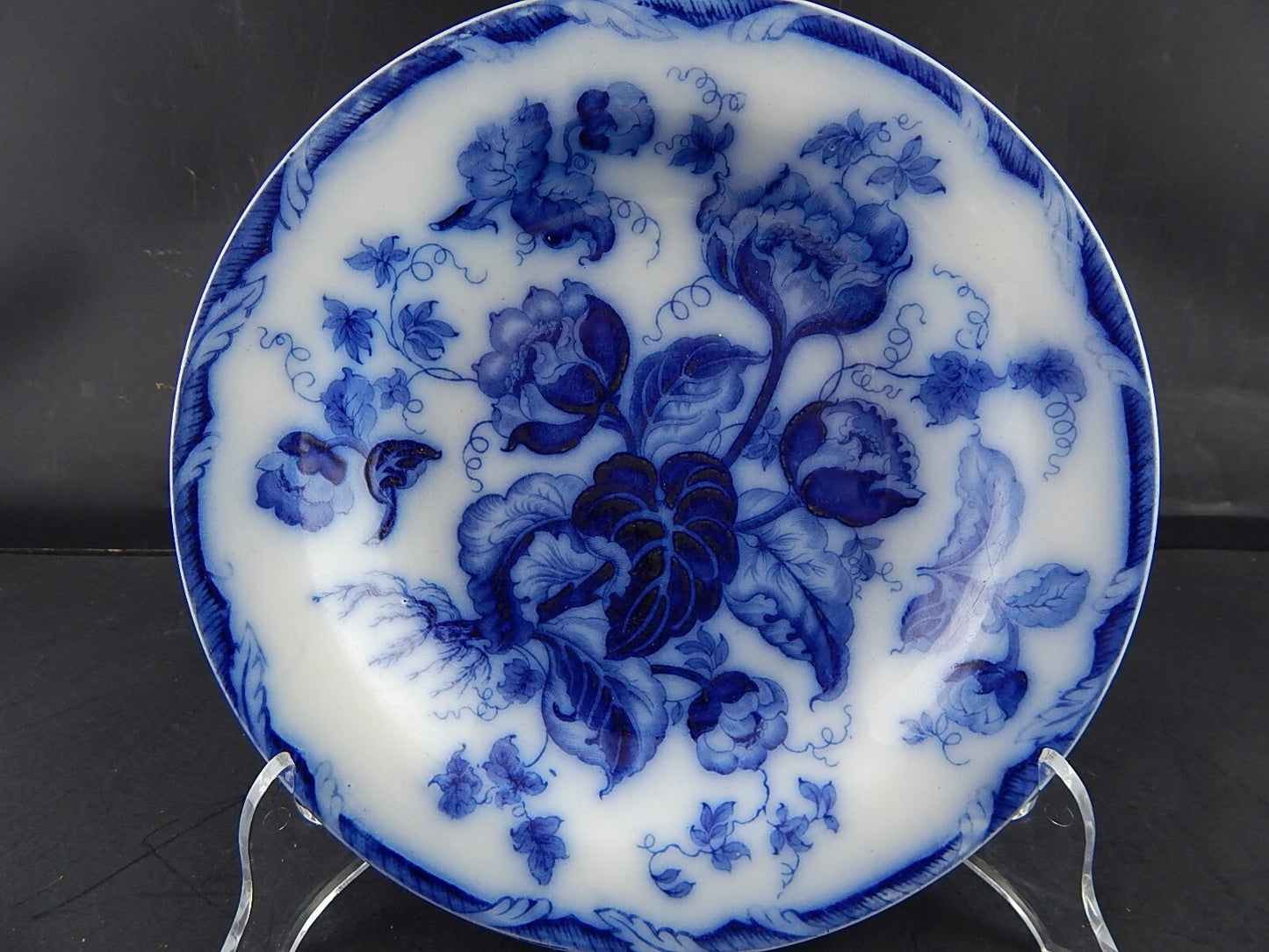 ANTICO RARO PIATTO FONDO PORCELLANA WEDGWOOD WATER NYMPH DIPINTO MANO FINE '800