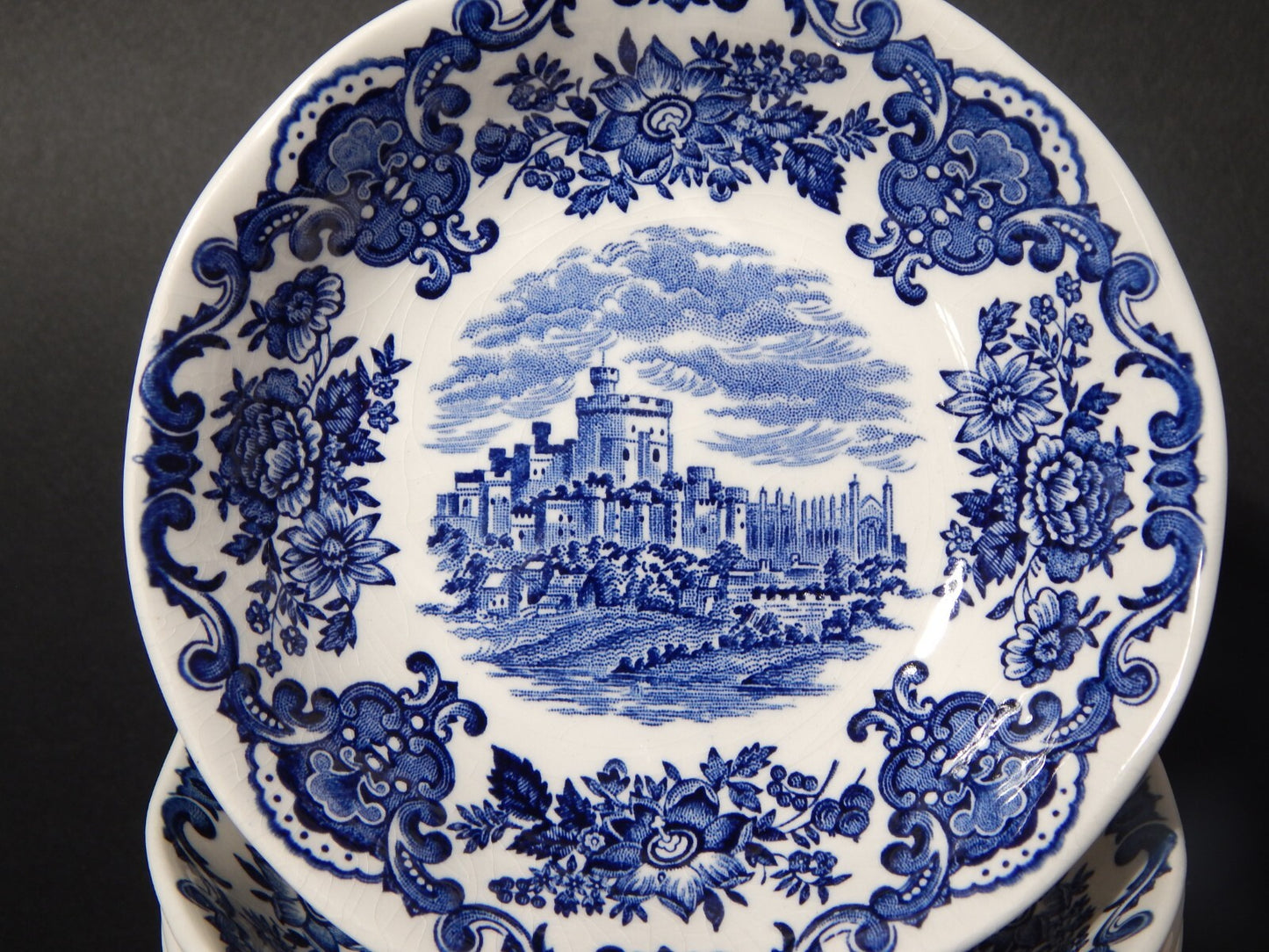 PORCELLANA VINTAGE SET 6 CIOTOLE WEDGWOOD ROYAL HOMES OF BRITAIN WINDSOR CASTLE