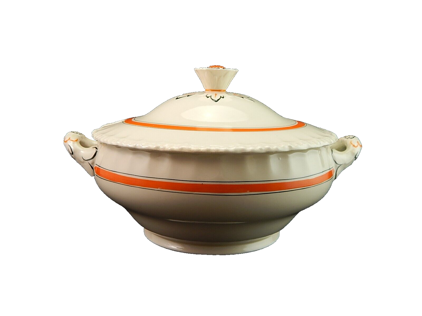 VINTAGE ZUPPIERA CENTROTAVOLA INGLESE GRINDLEY ENGLAND CREAMPETAL