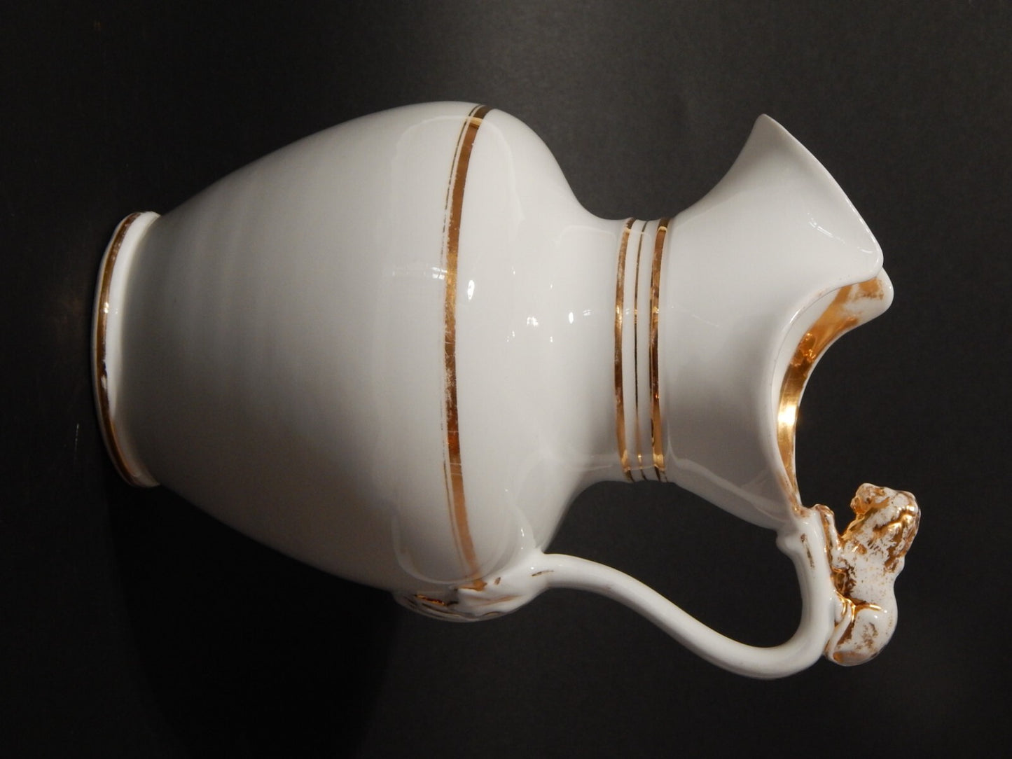 ANTICA PREZIOSA BROCCA CON COPERCHIO CIOCCOLATIERA PORCELLANA CARL TIELSCH 1800