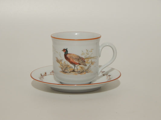 VINTAGE TAZZA TE' CAFFE' PORCELLANA SELTMANN WEIDEN MADS STAGE FAGIANO