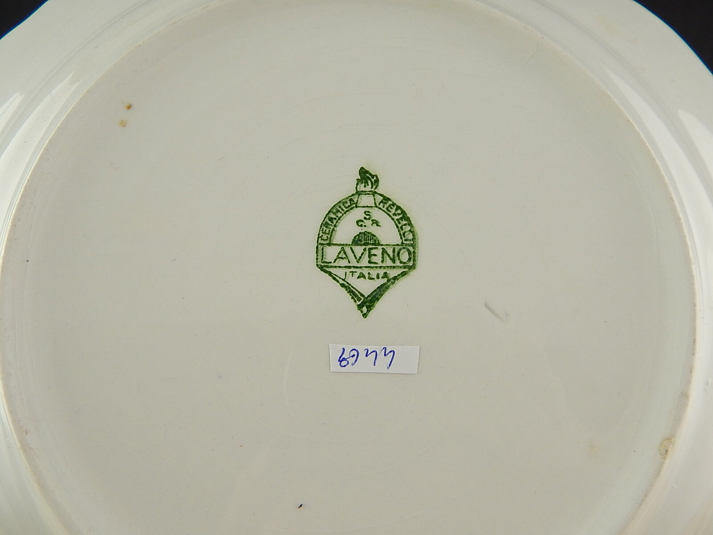 ANTICO VASSOIO PIATTO PORTATA PORCELLANA SOCIETÀ CERAMICA REVELLI LAVENO