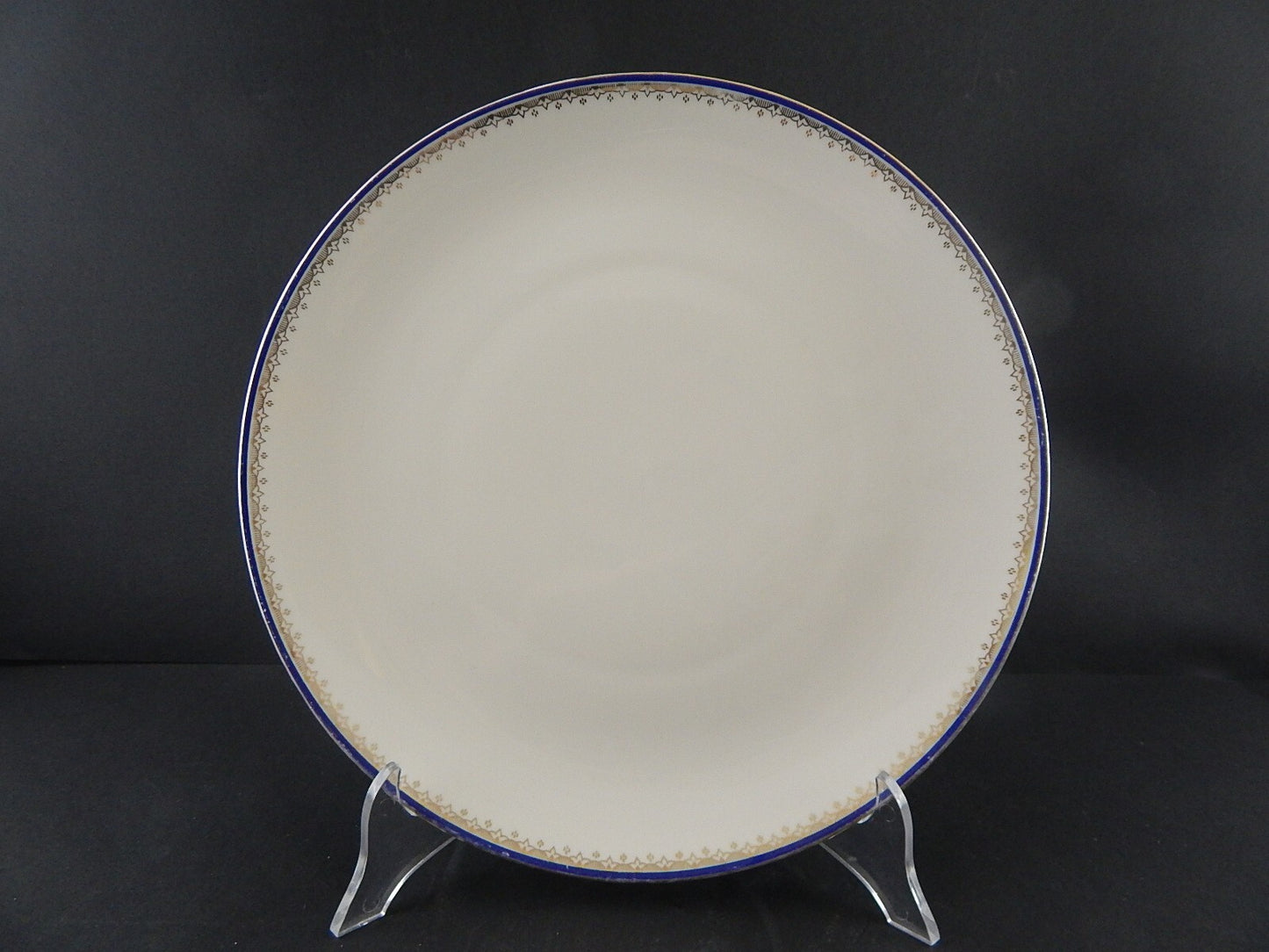 ANTICO SERVIZIO PIATTI STILE IMPERO PORCELLANA DECORO BLU E ORO BAVARIA SCHALLER