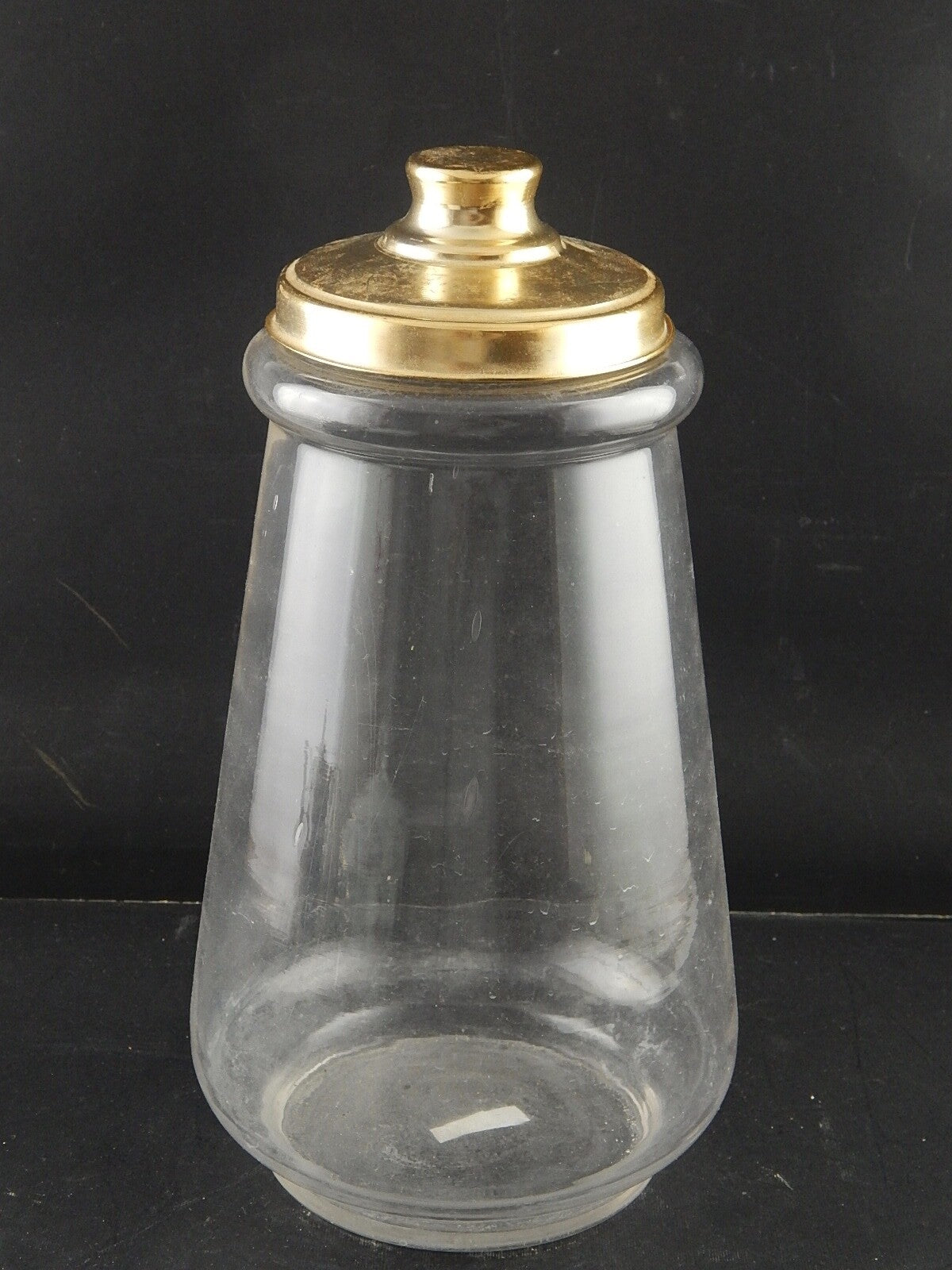 ANTICO VASO E COPERCHIO ALBARELLO VETRO SOFFIATO ALTARE DROGHERIA O FARMACIA