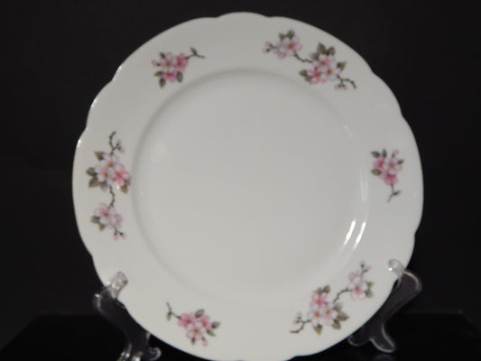 VINTAGE VASSOIO ROTONDO PORCELLANA SELTMANN WEIDEN BAVARIA FIORI DI PESCO NORA