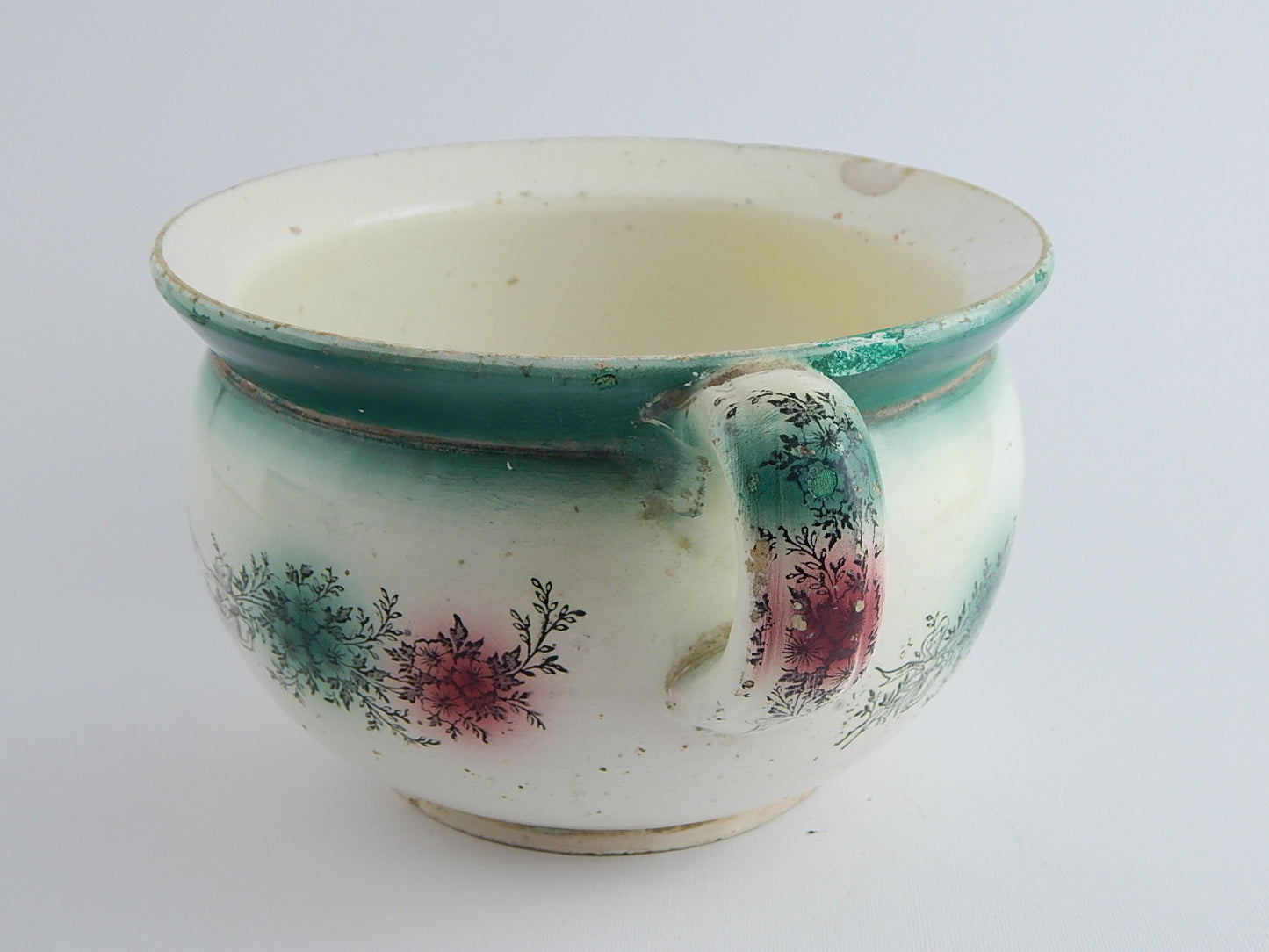 ANTICO VASO NOTTE PITALE CERAMICA PORCELLANA PRIMO NOVECENTO F. MUSSO MONDOVI'