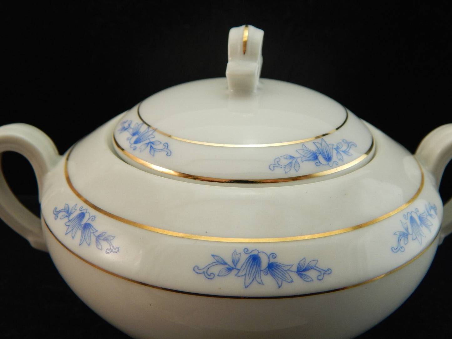 ANTICO 1945 ART DECO PREZIOSO SERVIZIO CAFFE' PORCELLANA H & C CHODAU BOHEMIA