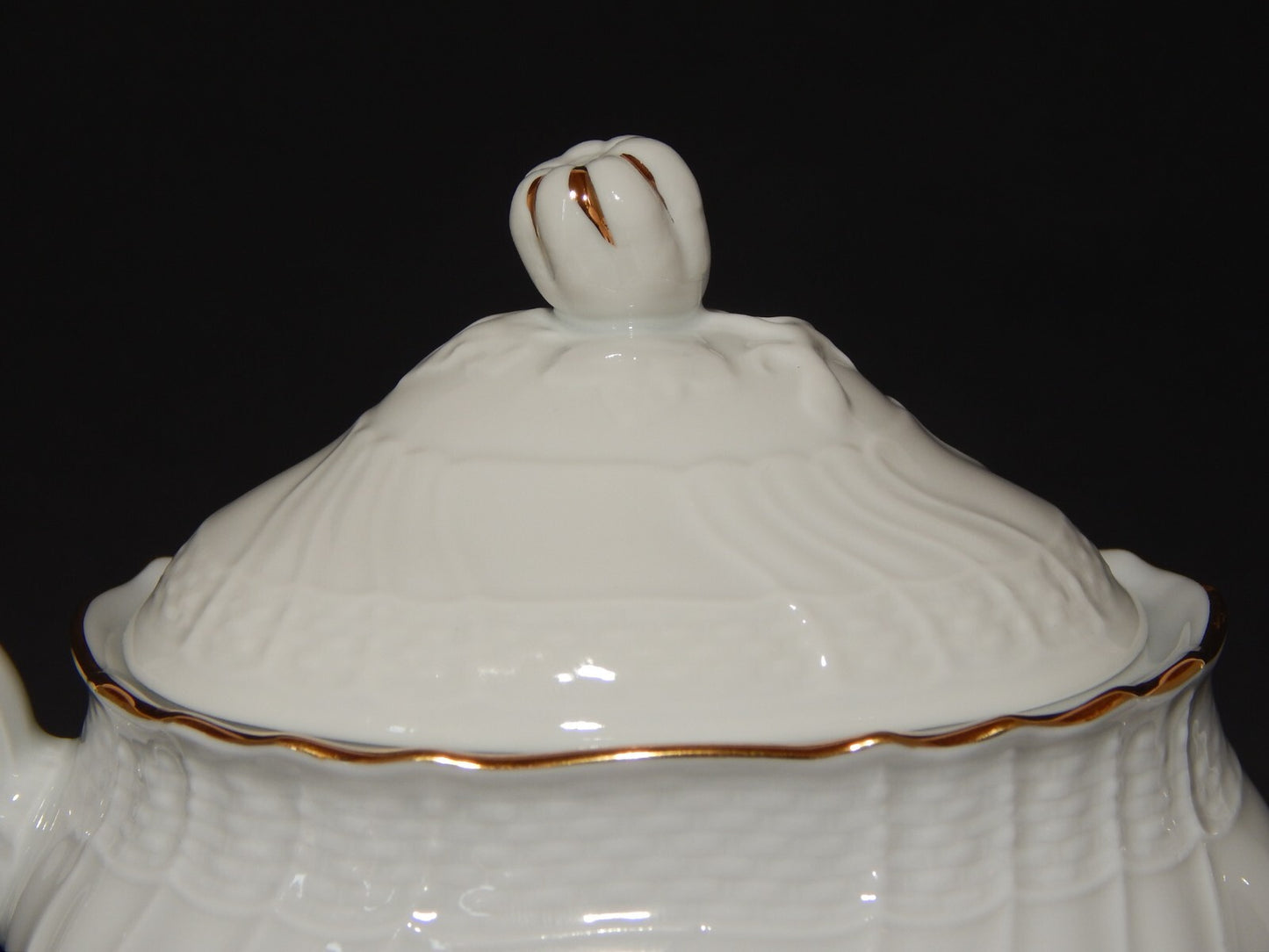 PREZIOSA RICHARD GINORI PICCOLA TEIERA PORCELLANA MODELLO VECCHIO GINORI FIORI