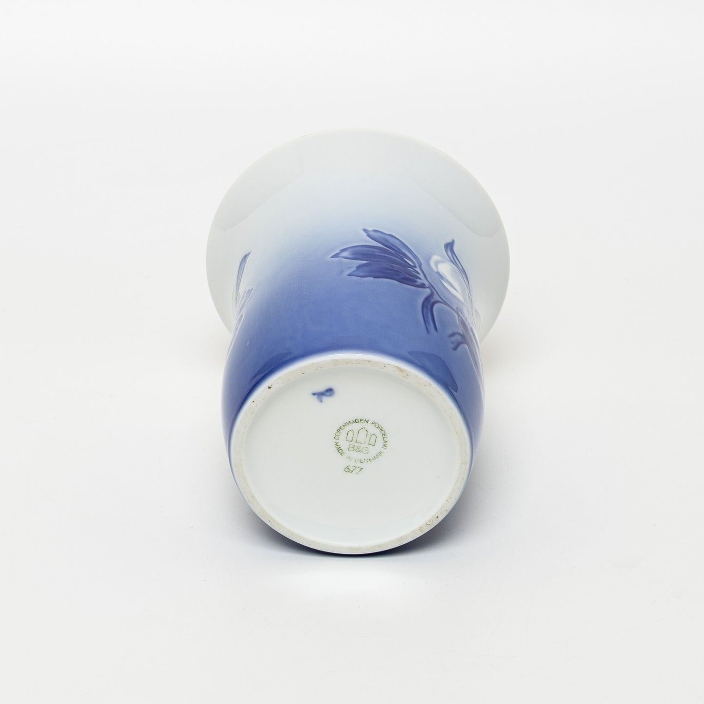 VASO PORCELLANA ROYAL COPENHAGEN BING&GRONDAHL "Rosa di Natale" CM 11