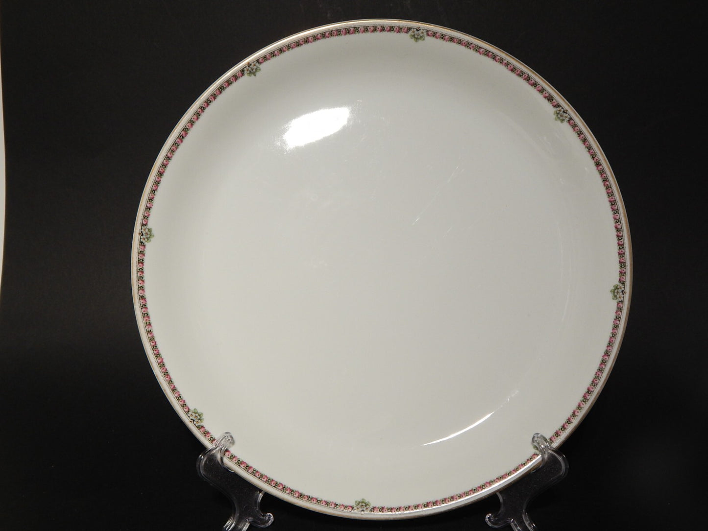 ANTICO ART DECO VASSOIO FONDO PIATTO PORCELLANA HEINRICH &CO BAVARIA LA FAYETTE