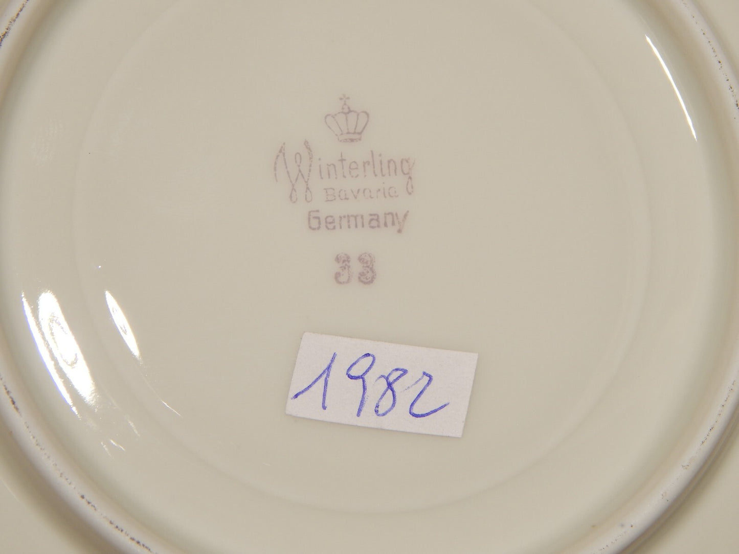 ANTICO SERVIZIO DA TE' PORCELLANA RIFINITO ORO WINTERLING BAVARIA STILE IMPERO