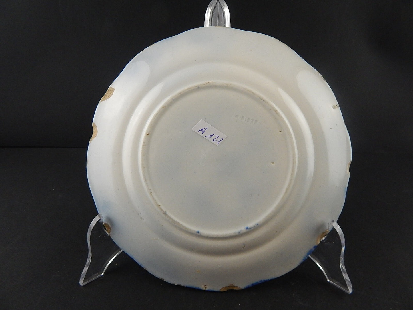 ANTICO PIATTO CERAMICA GIUSEPPE BESIO MONDOVI' SECONDA META' 800 JARDINIERE A122