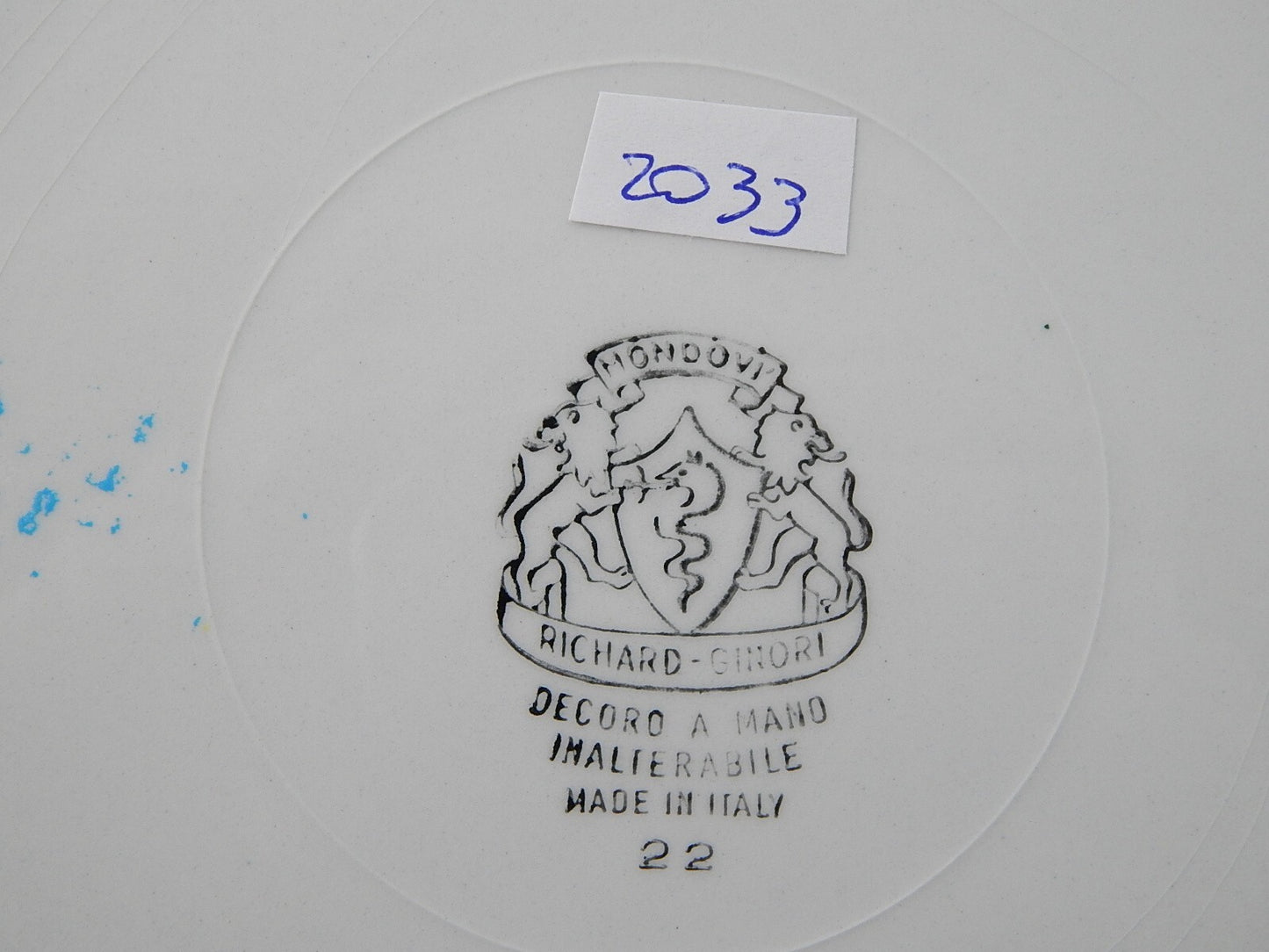 MODERNARIATO VINTAGE CERAMICA RICHARD GINORI MONDOVÌ SERVIZIO 6 PIATTI