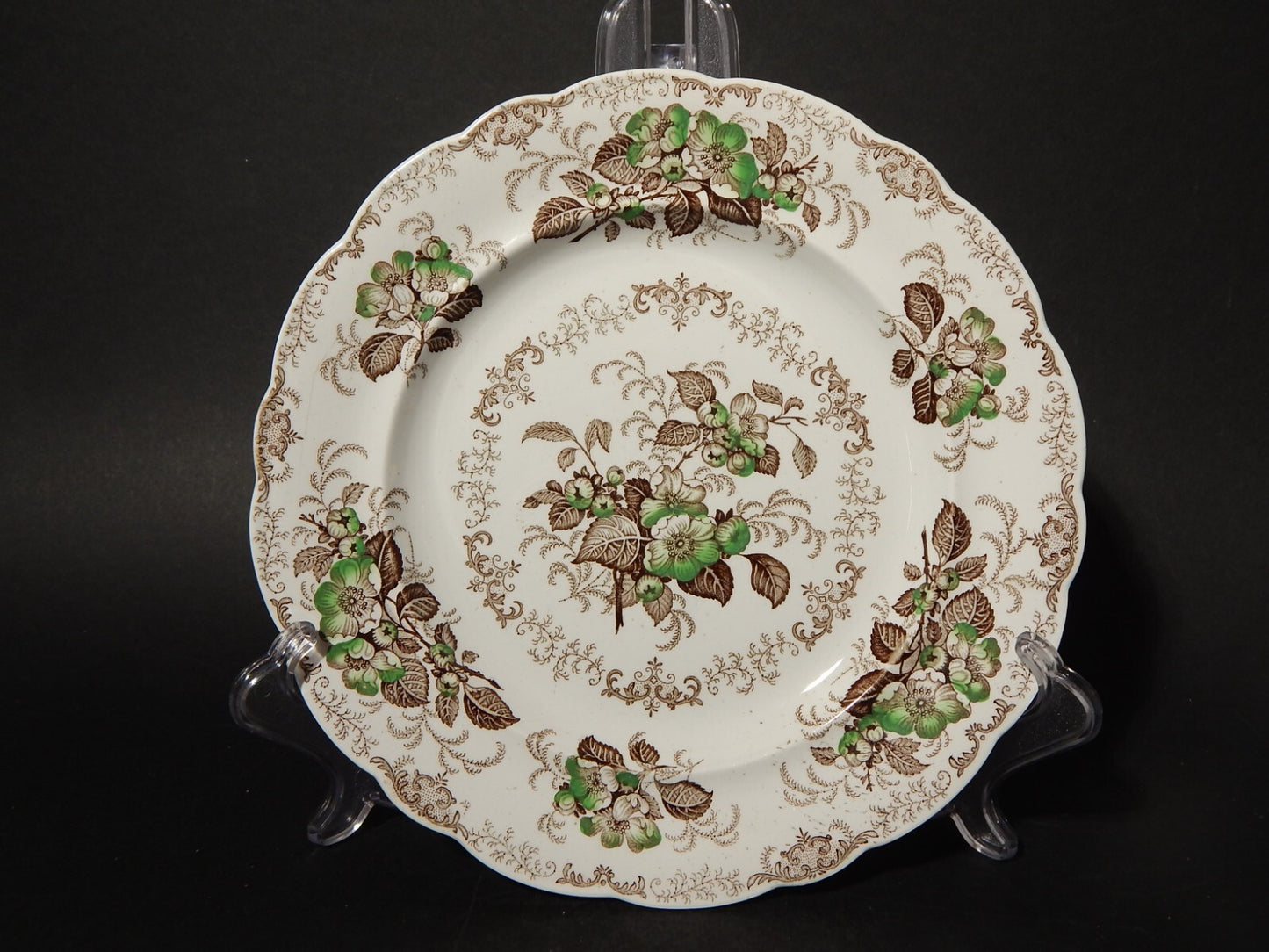 ANTICO 1850 SERVIZIO 18 PIATTI SEMI PORCELLANA INGLESE RIDGWAY &C. APPLE BLOSSOM