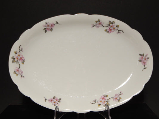 VINTAGE VASSOIO PORCELLANA SELTMANN WEIDEN BAVARIA FIORI DI PESCO MODELLO INKA #