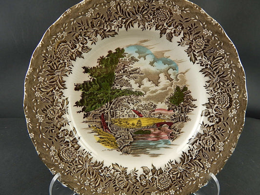 VINTAGE PIATTO SEMI PORCELLANA STAFFORSHIRE GRINDLEY COUNTRY STYLE