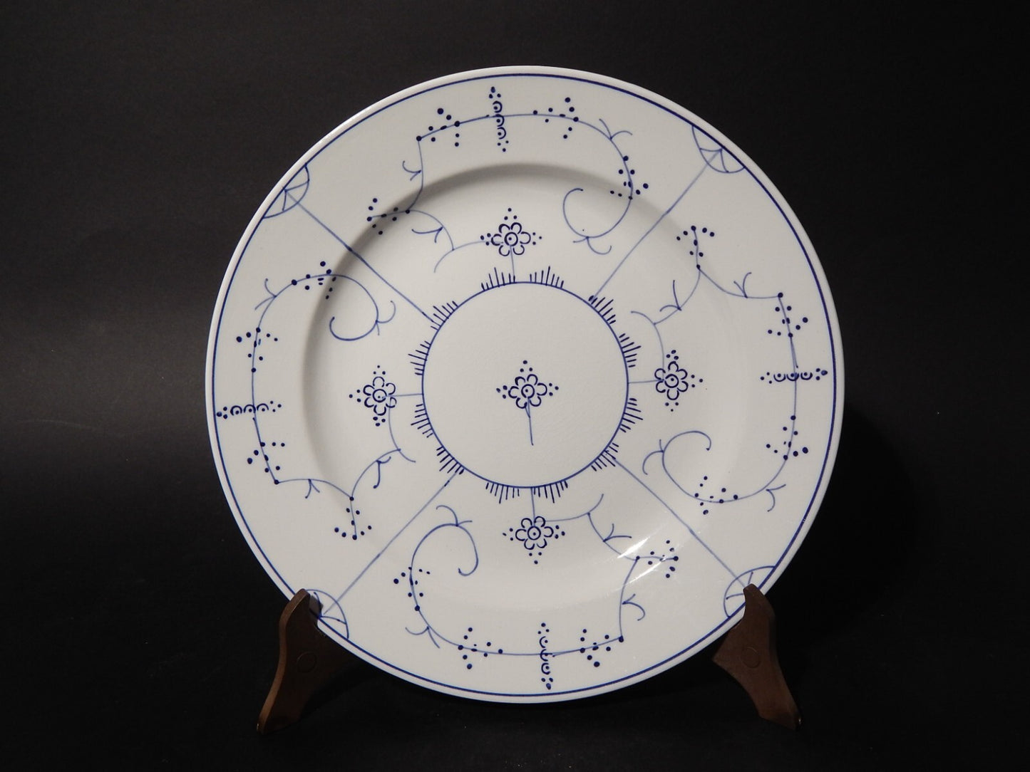 ANTICO FINE '800 PIATTO PIANO PORCELLANA VILLEROY&BOCH DRESDEN SAXONY