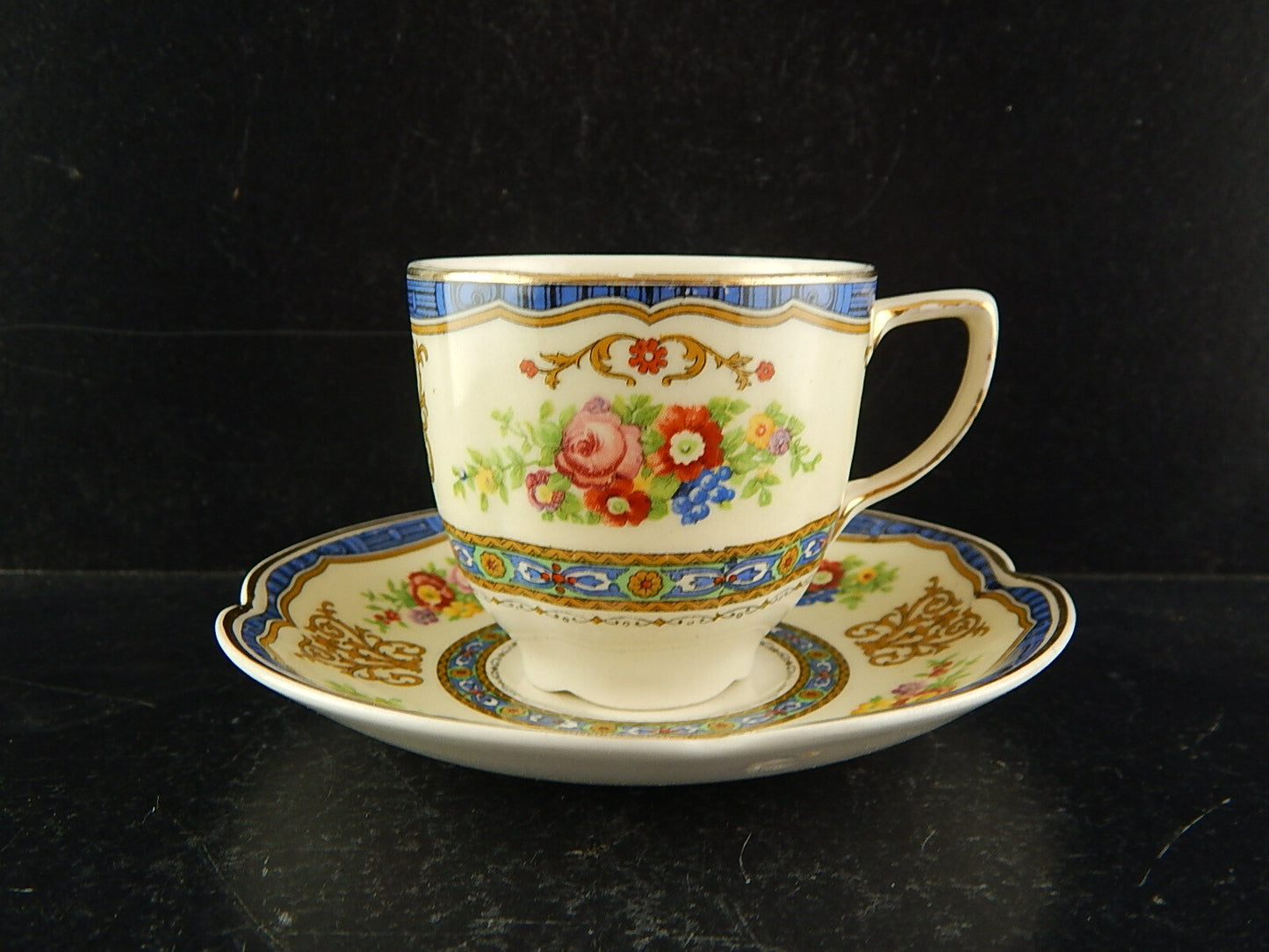 ANTICA 1913 TAZZA PIATTINO SEMI PORCELLANA JOHNSONS BROS COLLEZIONE PAREEK #7690